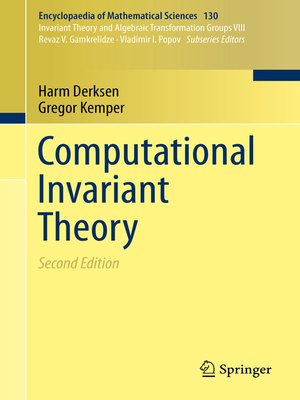 cover image of Computational Invariant Theory